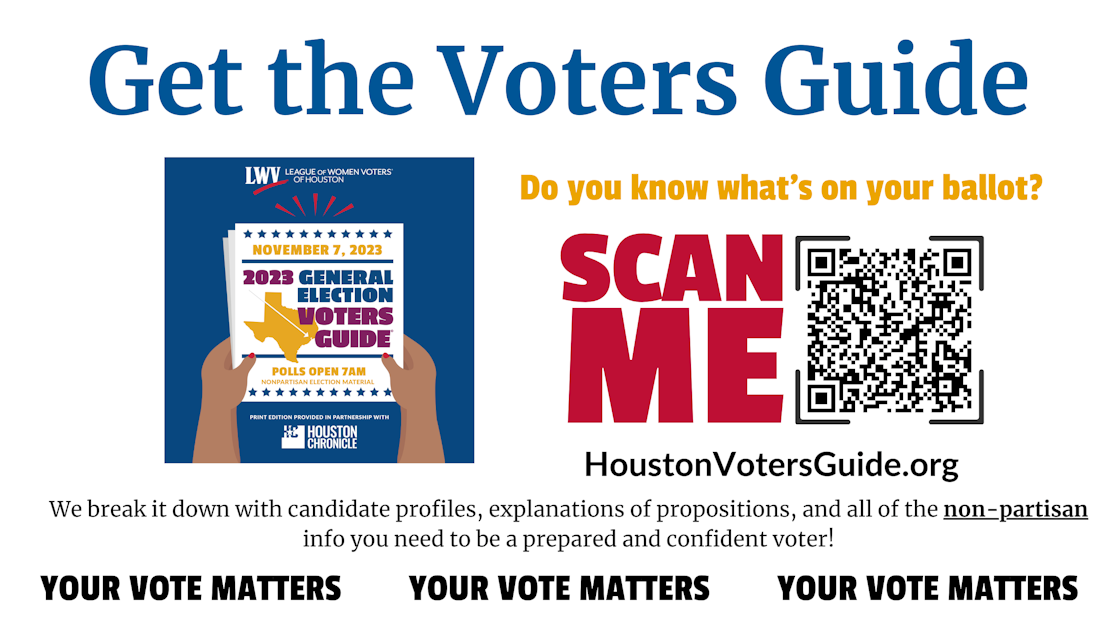 Read or Listen to the Houston Voters Guide! · League of Women Voters of